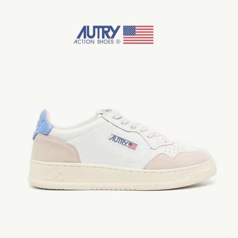 Baskets décontractées à rayures grises et blanches pour femmes et hommes AUTRY 2026 - Tendance, mode, polyvalentes et sportives