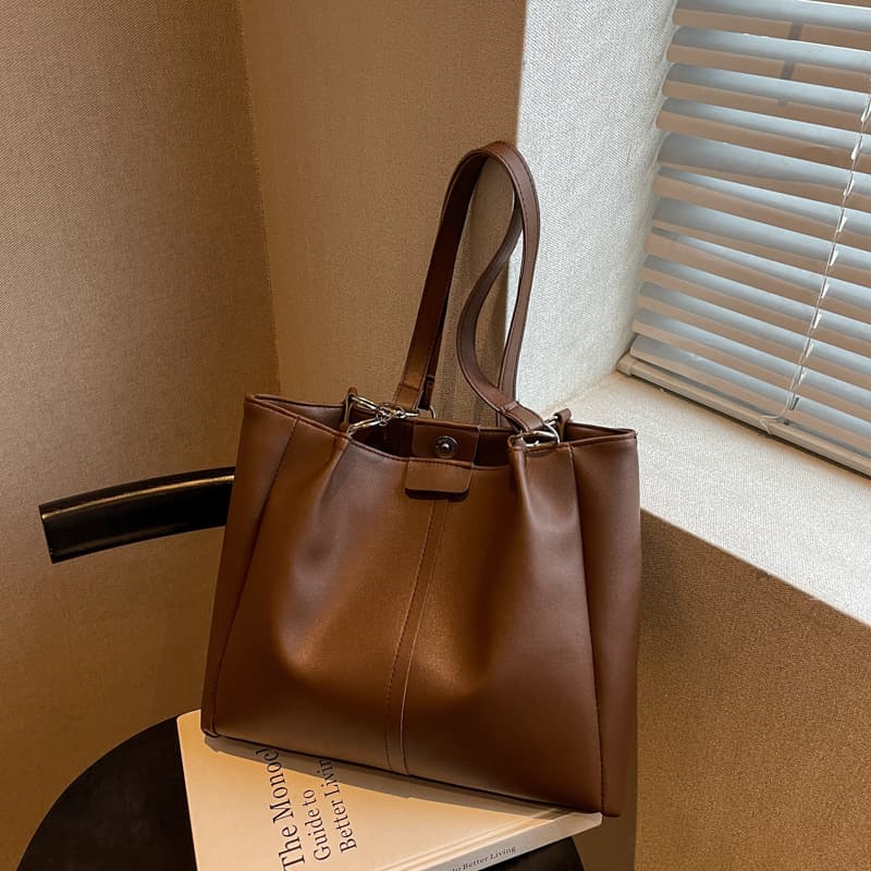 Women's Bucket Bag Simple Texture Trend Line Women's Bag Bucket Bag Shoulder Bag