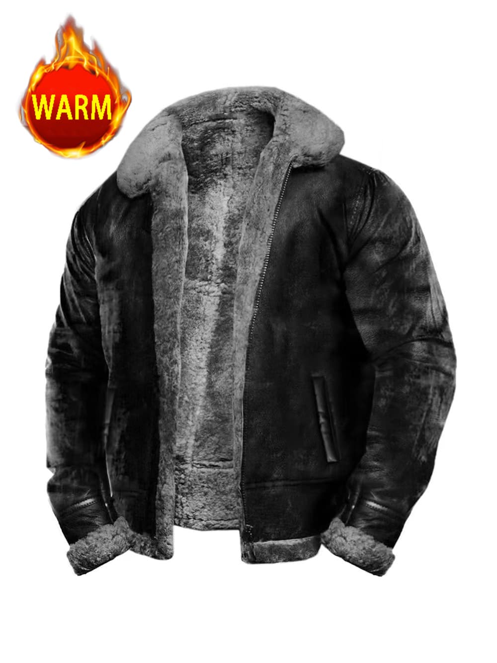 Men's Clothing Site Artificial Fur Coat Jacket Plush Version