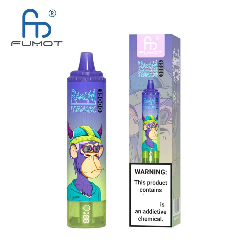 Cigarette électronique jetable 15 000 bouffées avec e-liquide 20 ml, RandM Tornado 15 000 bouffées, cigarette électronique rechargeable pour u