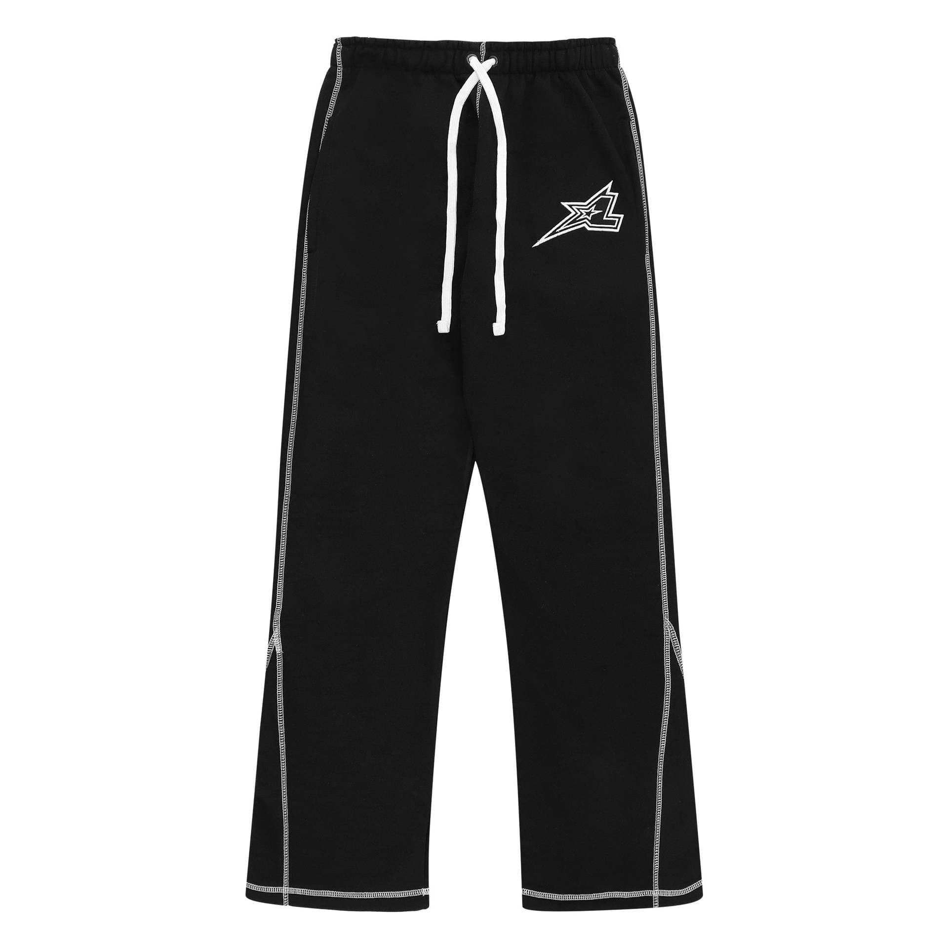 Vêtements pour hommes Pull brodé à lettres numériques Coutures en ligne Manches longues Sweat-shirt unisexe
