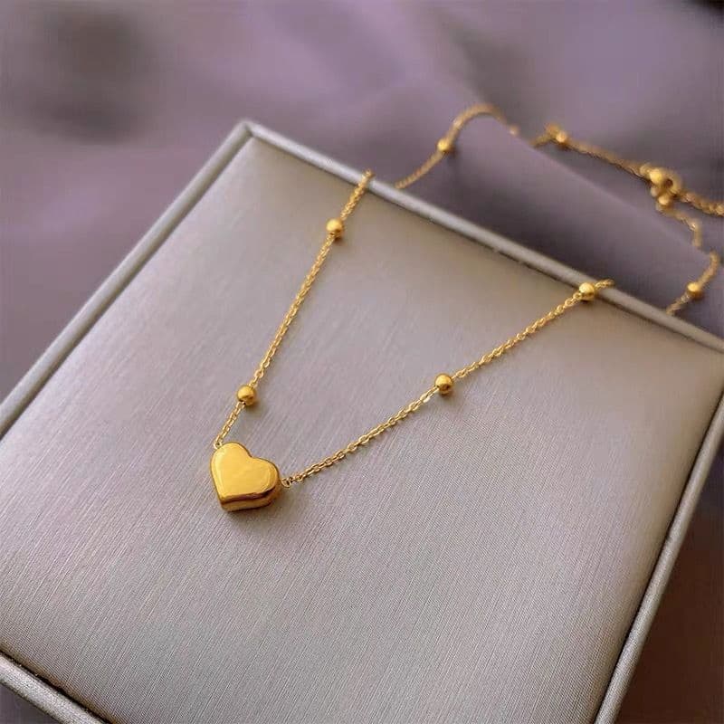 Minimalist and fashionable titanium steel chain, niche design, women's pendant necklace INS