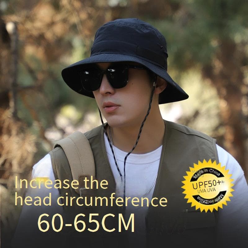 Extra Large Fisherman Hat For Big Head (58-62cm) - UPF50+ Sun Protection & Quick-Dry For Hiking/Travel