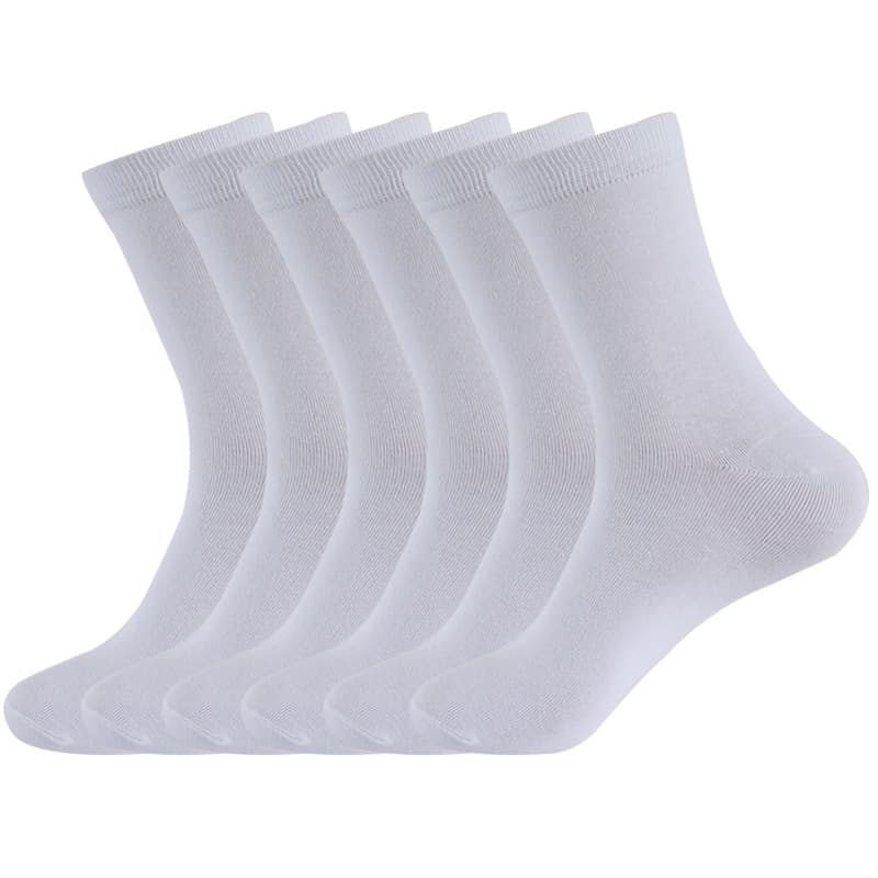 Plus-size men's socks Solid color dress socks casual cotton socks mid-tube socks men's and women's unisex socks plus-size