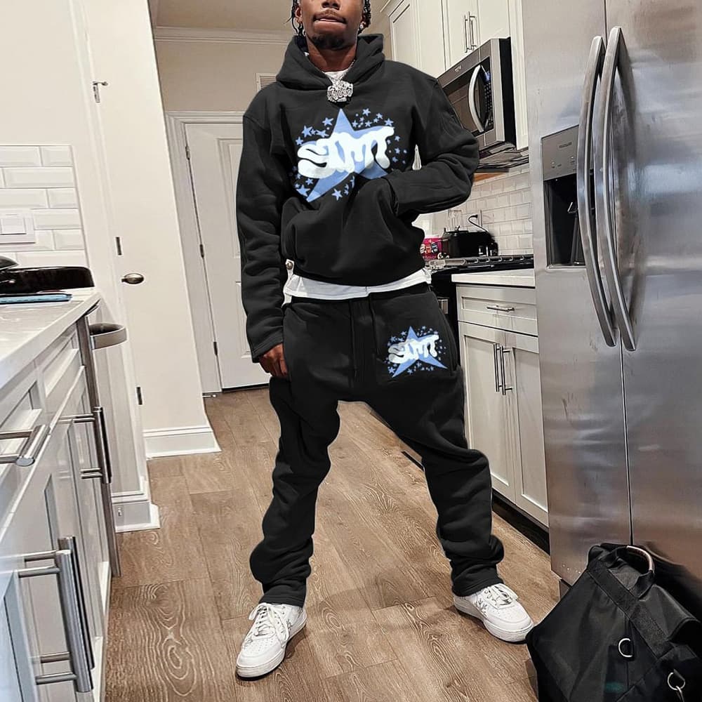 Men's Clothing Sports Suit Trend Suit Men's Casual Sportswear Hooded Sweatshirt Men's And Women's Running Sportswear Suit