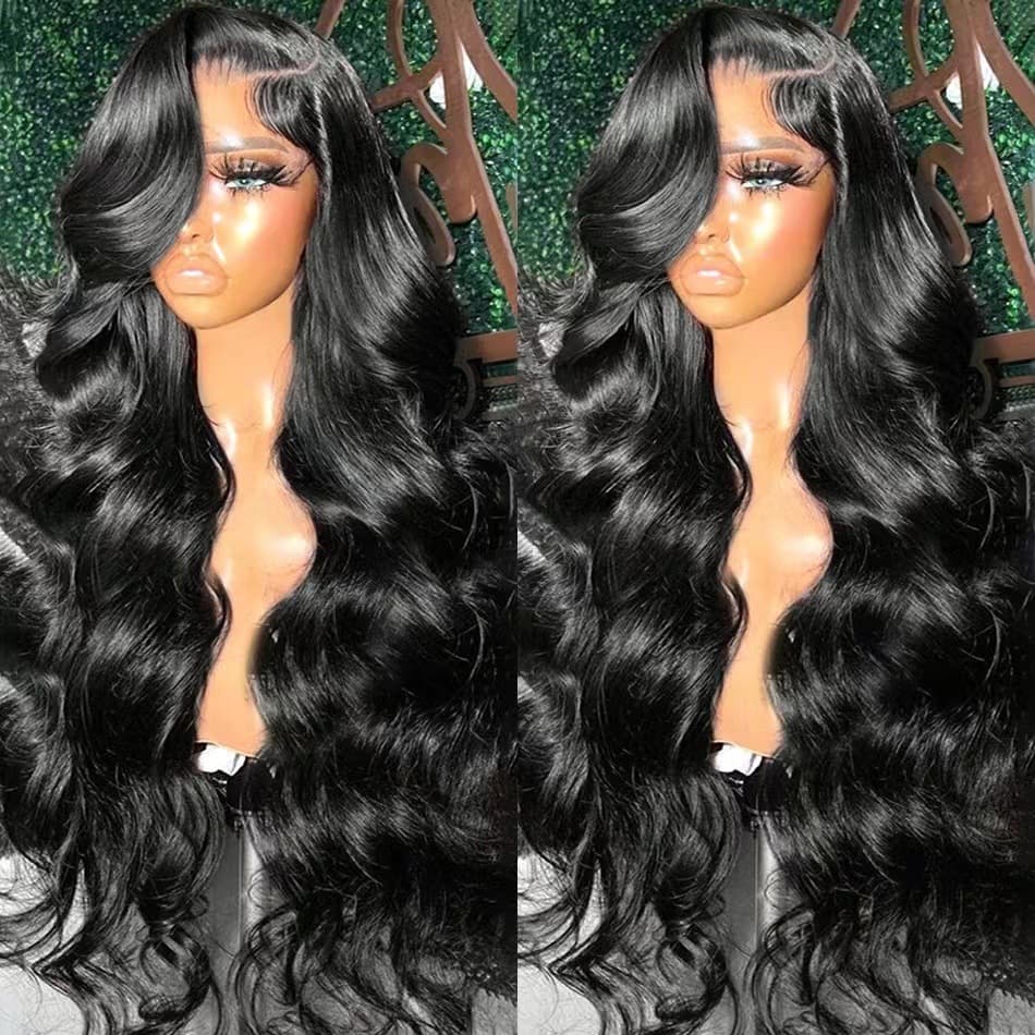 Big Wave Wig Long Curly Hair Female Fashion Big Curly Black Wig Headgear Front Lace Wig