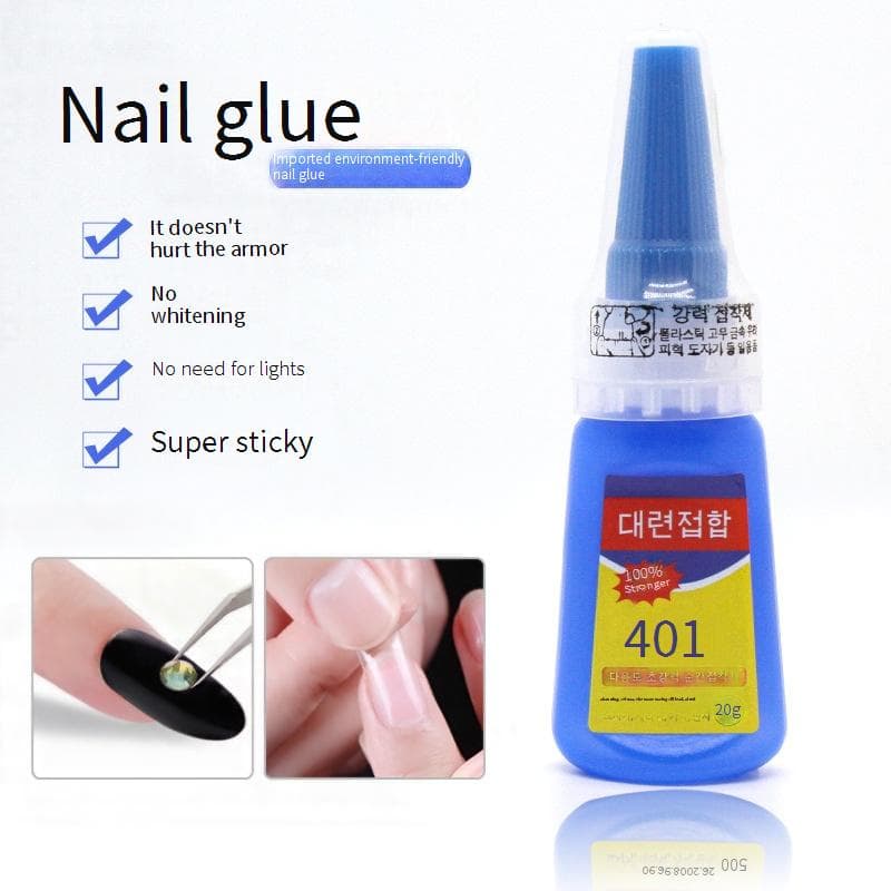 Beauty & Health New Upgraded 401 Glue Paste Nail Nail Pieces Jewelry No Baking Firm Strong Lasting Quick Drying Glue