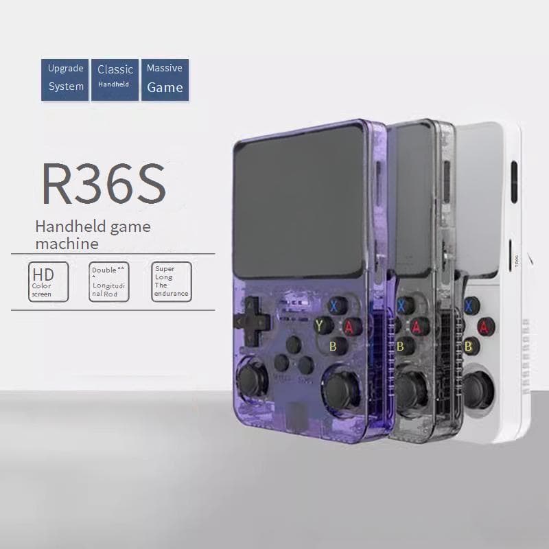Video Game Consoles New R36S Open Source Handheld Game Console Portable Retro Arcade Game Nostalgic 3D Dual System Handheld