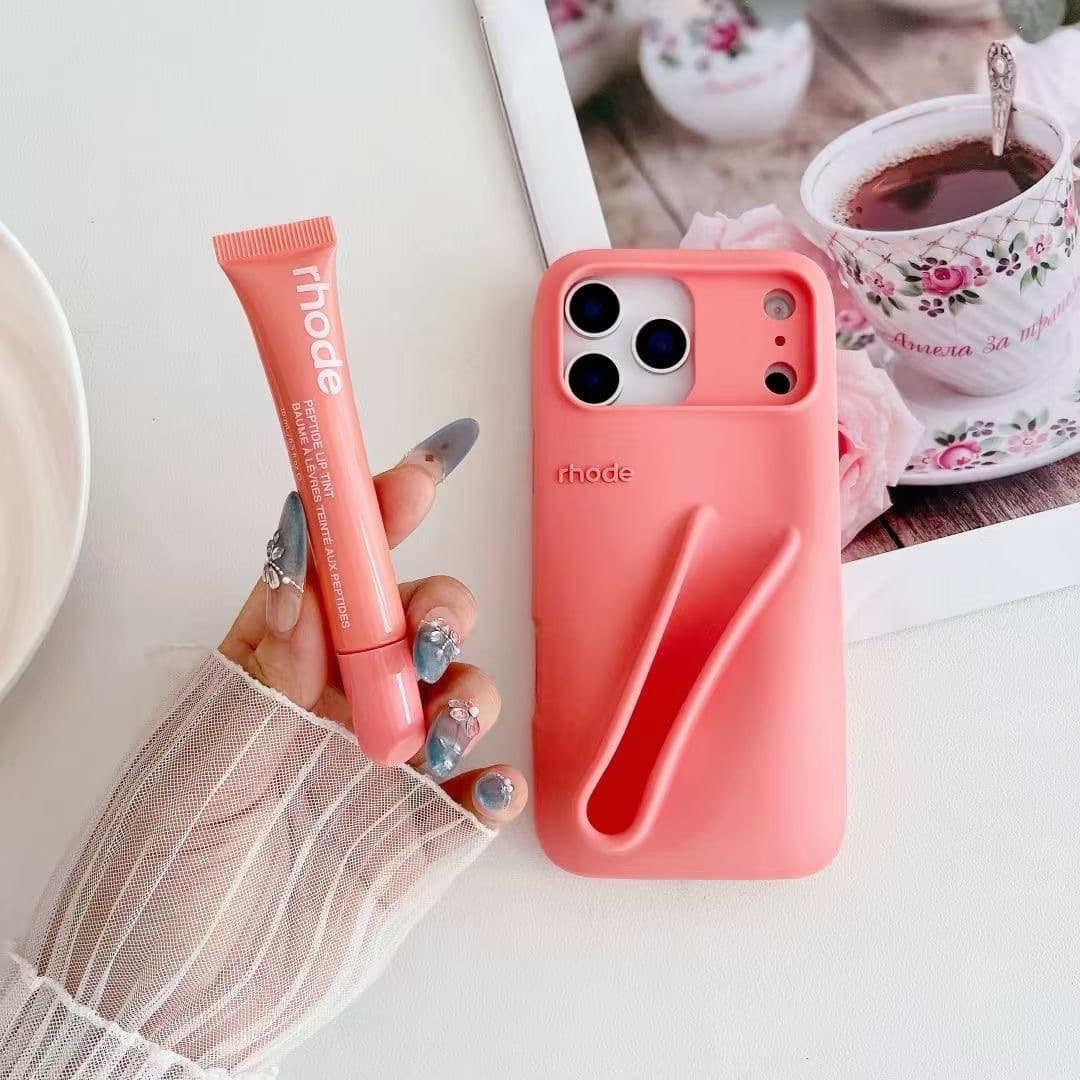 ng2510227 Compatibl With IPhon 16 Appl 17 Pro Max Phon Cas Skin Fl Covr Haily Lip Gloss Silicon Sam Styl Simpl