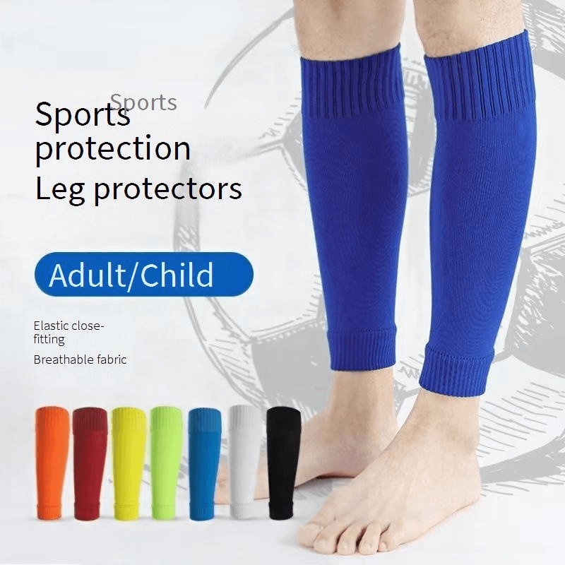 Single Layer Breathable Football Leggings Socks Set Men's Mid Tube Leggings Socks Fixed Set Plug In Set Football Non Slip Socks Set