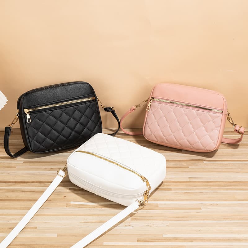 ​Women's Quilted Square Shoulder Bag - Stylish Casual Crossbody Purse For Daily Use & Work (Diamond Pattern Designer Handbag)​