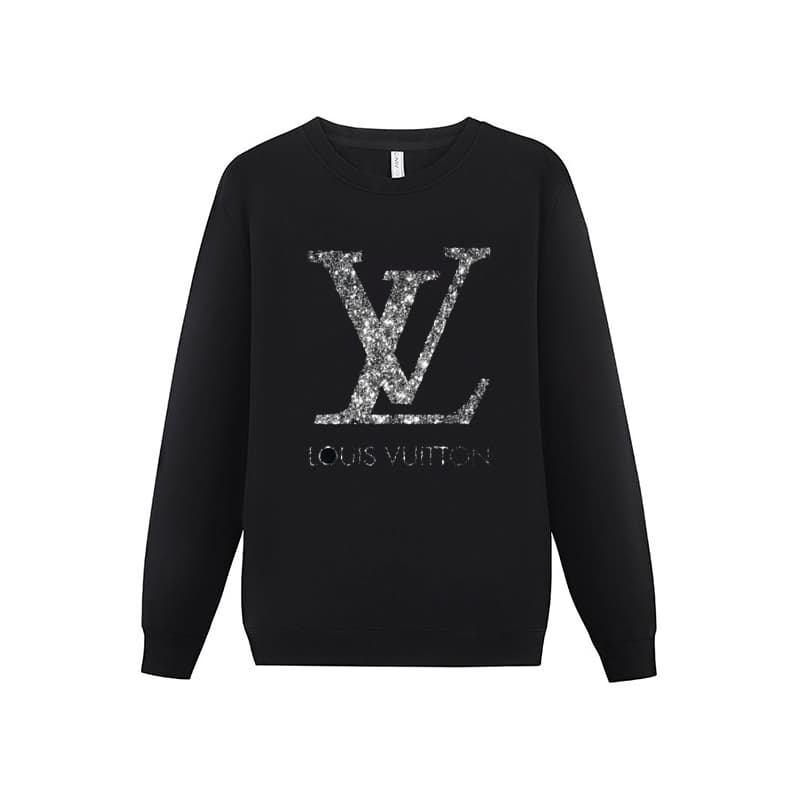 Sweat à capuche noir pour homme, coupe ample et décontractée, avec imprimé lettres scintillantes. Idéal pour le printemps et l'automne.