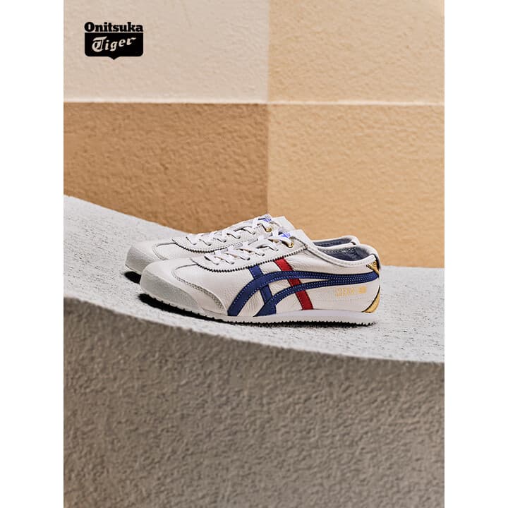 Onitsuka Tiger MEXICO 66 Men's And Women's Hot Stamping Casual White Shoes D507L-0152