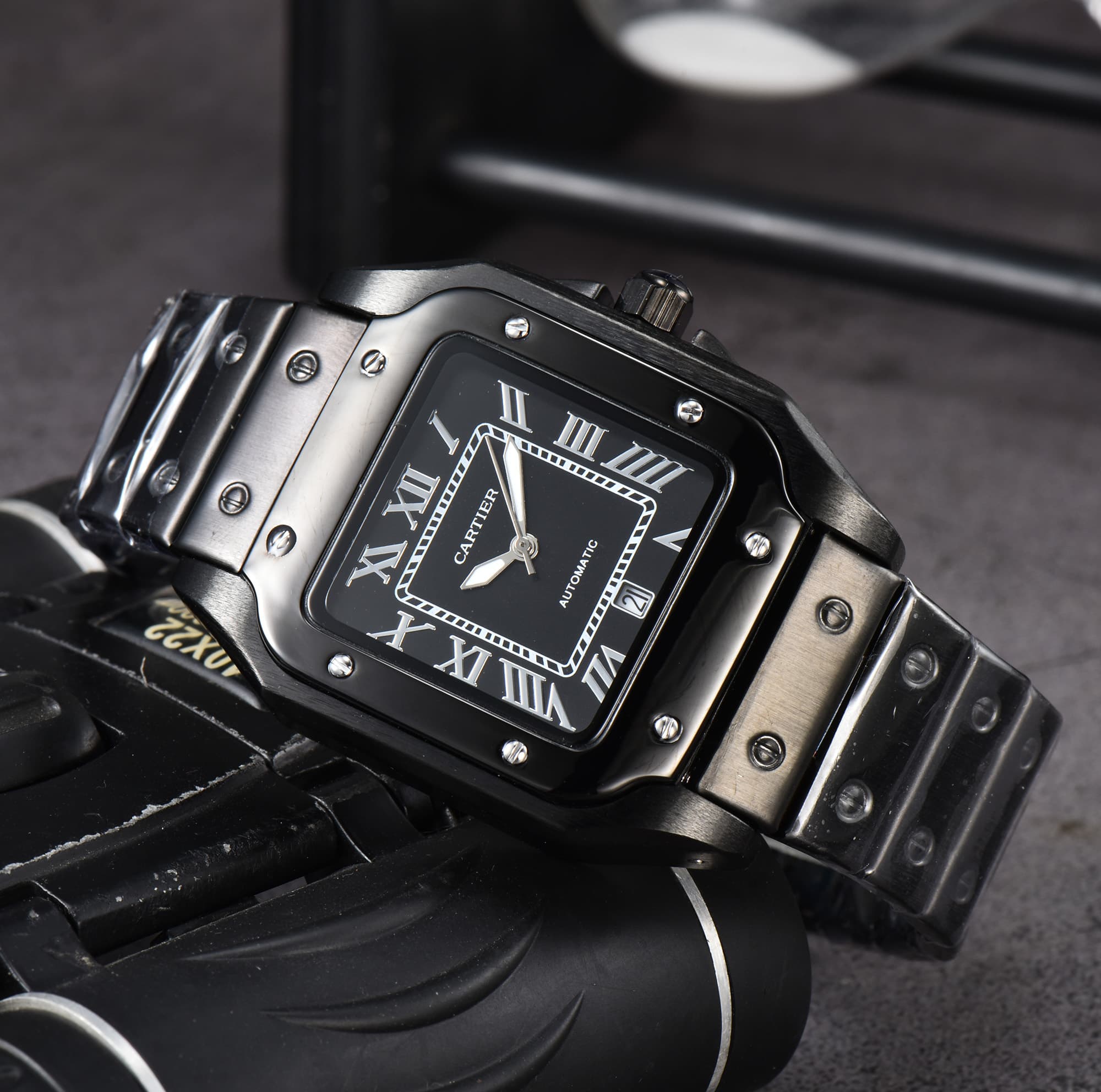 Montres pour hommes de luxe style temps sport automatique date montre-bracelet affaires chronographe Sandoz Quartz AAA horloges masculines
