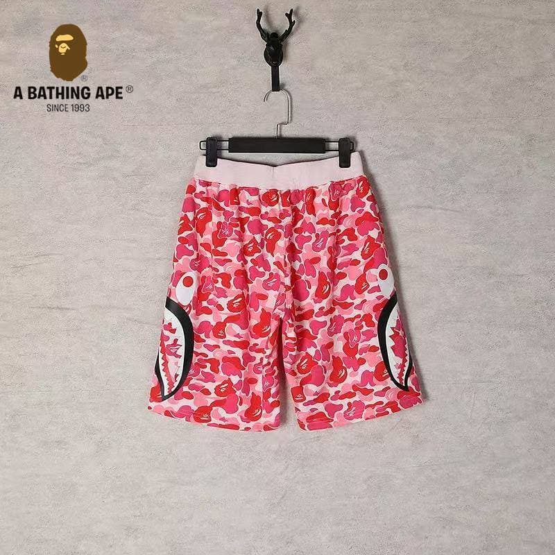 A BATHONG APE Ape Head Shark Shorts Ape Head Shorts Five Leg Casual Shorts, Made Of Pure Cotton Fabric