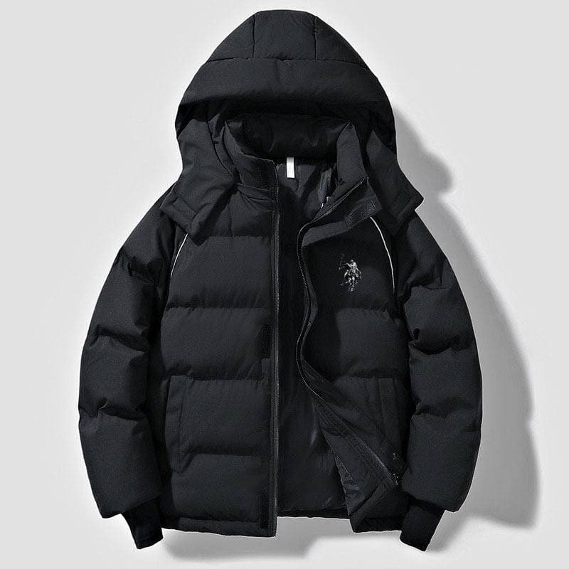 Nouvelle doudoune d'hiver chaude et ample à capuche, style rétro, unisexe, élégante et épaisse.