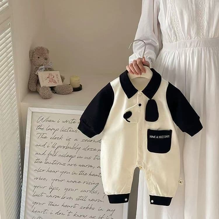 106059819@qq.com 2026 Spring And New Baby Clothes Cute Cartoon 0-2 Year Old Boy Long Sleeve Romper Autumn Crawling Outfit