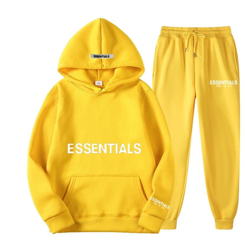 Essentials Double ligne peur de Dieu ensemble tendance poitrine Logo imprimé lettre Couple veste polaire F