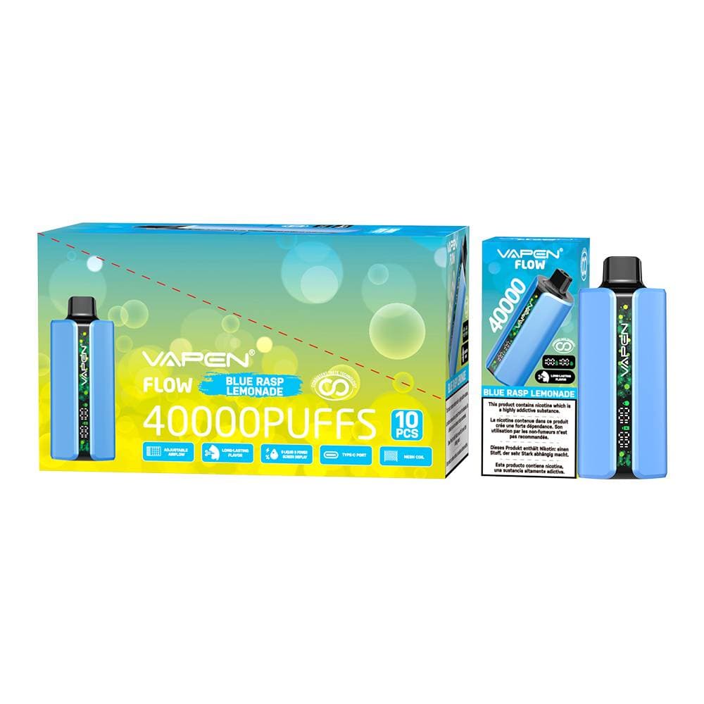 10pcs Vapen Flow 40000 Puffs Stylo Vape Jetable E-cig Mesh PRO Saveurs 40K 30K 50K Vapes Bar Elf Cigarette Électronique TECHNOLOGIE DE GOÛT CONSTAN