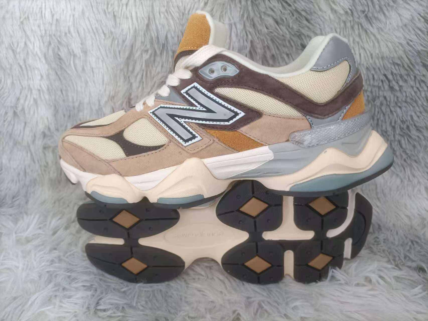 Baskets unisexes NewBalance NB9060 pour couples, style rétro décontracté, pour la course lente, style « papa ».