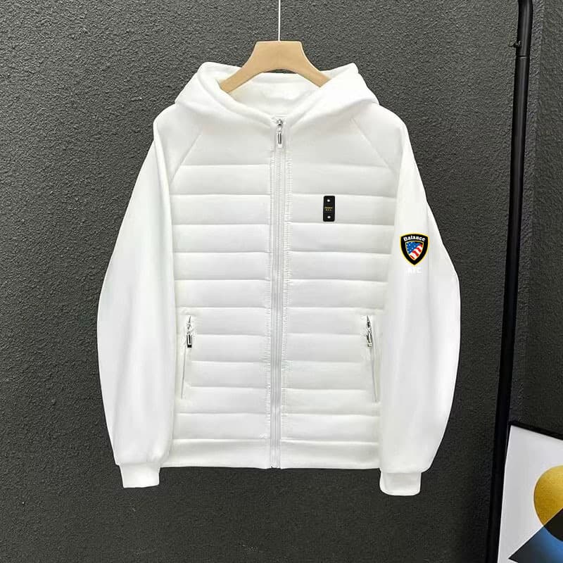 Men's Clothing Men's Patchwork Down Cotton Coat, Trendy Brand Balance Decorative Cotton Coat, Trendy Brand Coat
