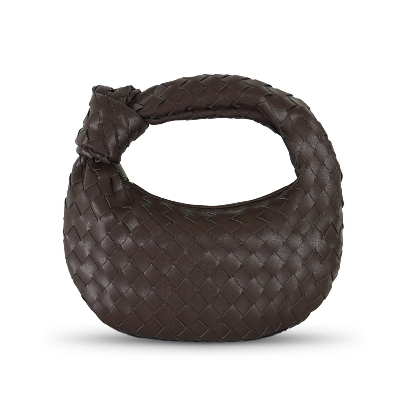 Sac à main tissé, petit pain rond en forme de nuage