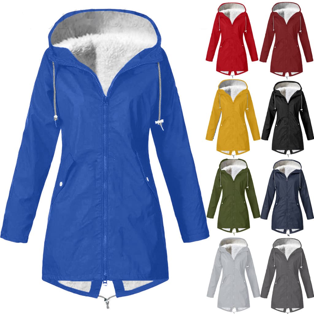 Women's Outdoor Wear Rain Proof Hooded Hiking Wear Waterproof Jacket