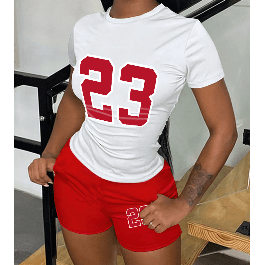 Women's Printed Personalized Printed Casual Two-piece Set