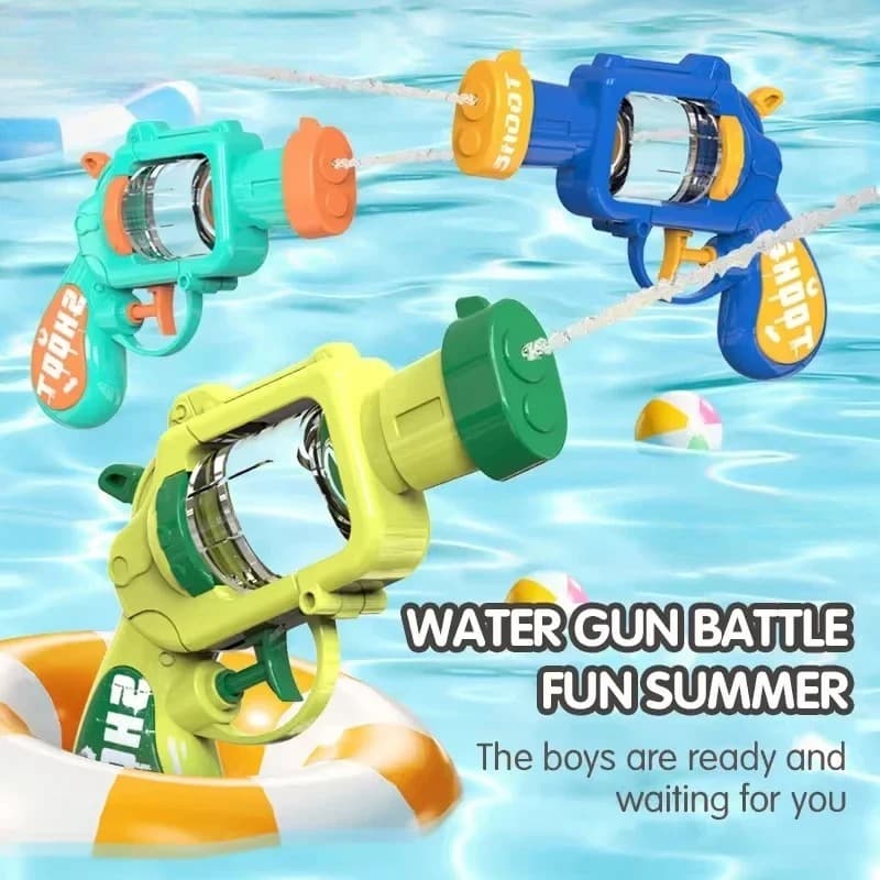 Automatic Water Gun Mini Water Pressing Sprinkle Machine Shooting Game Outdoor Beach Pool Fight Toy Kids Best Gift Summer Gun