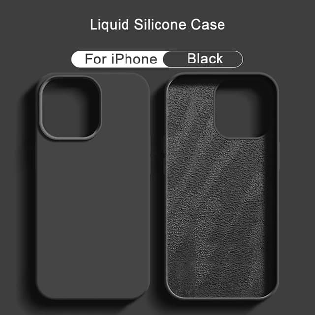 Nouvelle coque de téléphone en silicone liquide pour iPhone 13 14 11 12 Pro Max 15 Plus, coque antichoc souple