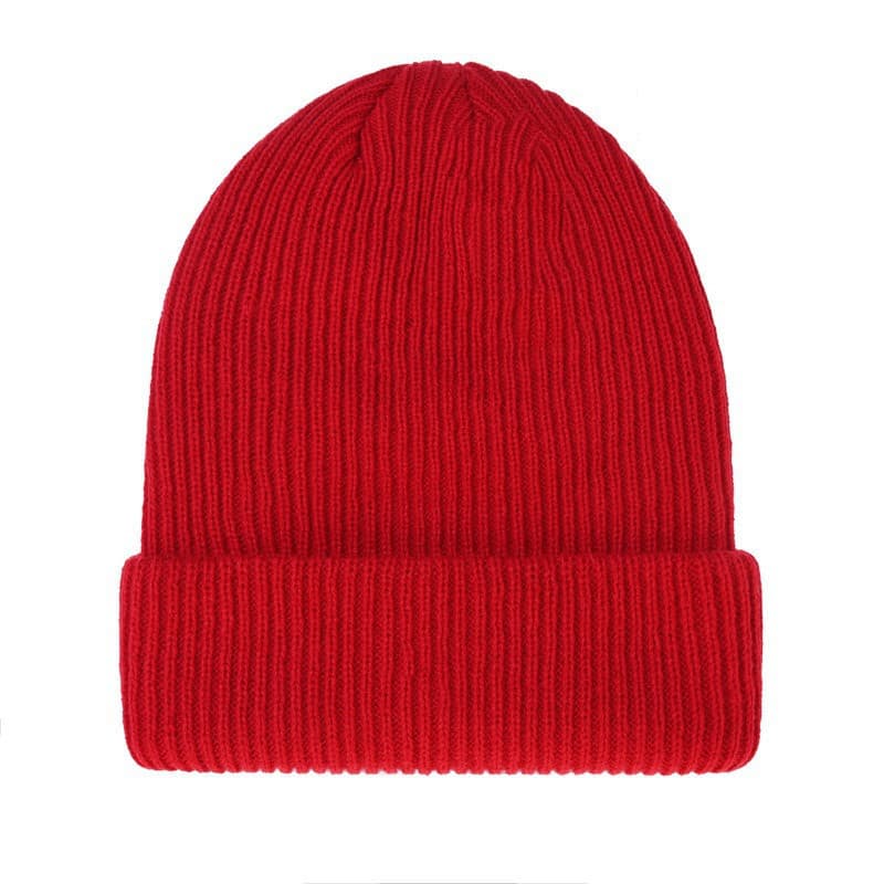 Bonnet tricoté sans bords pour hommes et femmes, en polaire, chaud, à la mode, doux, en pierre, avec étiquette épaisse, pour Sports de Ski, hiver