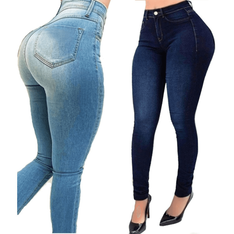 Women's Jeans Elastic Slim Fit Jeans Trousers