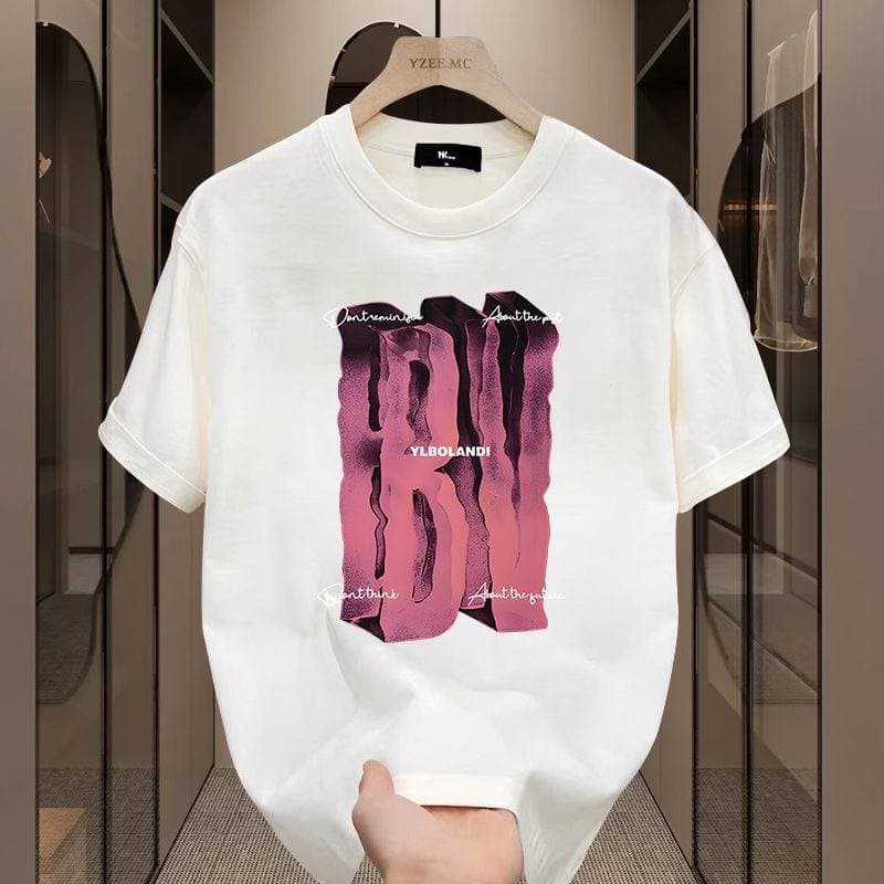 2024Men's high-quality round-neck pullover short-sleeved t-shirt