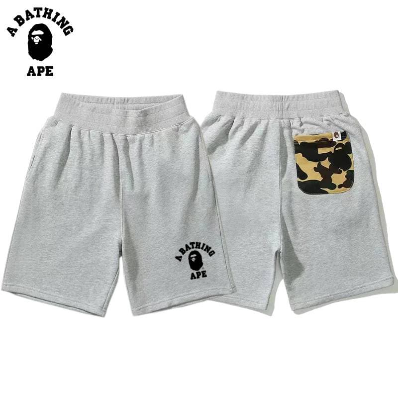 A BATHING APE BAPE-Head Minimally Embroidered Logo With Camouflage Pocket At The Back