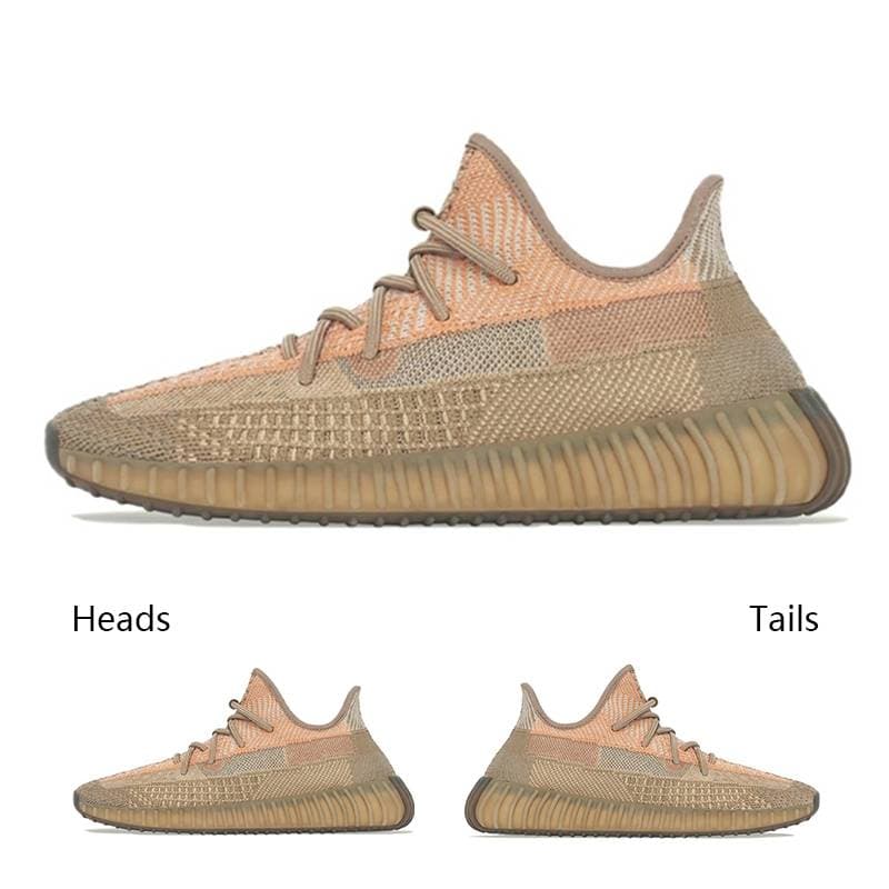Hommes Femmes Adidass Yeezys Boost 350 V2 Chaussures de course Asriel Israfil Oreo Desert Sage Earth Static Cinder Tail Light Bred ABEZ Zyon Designer