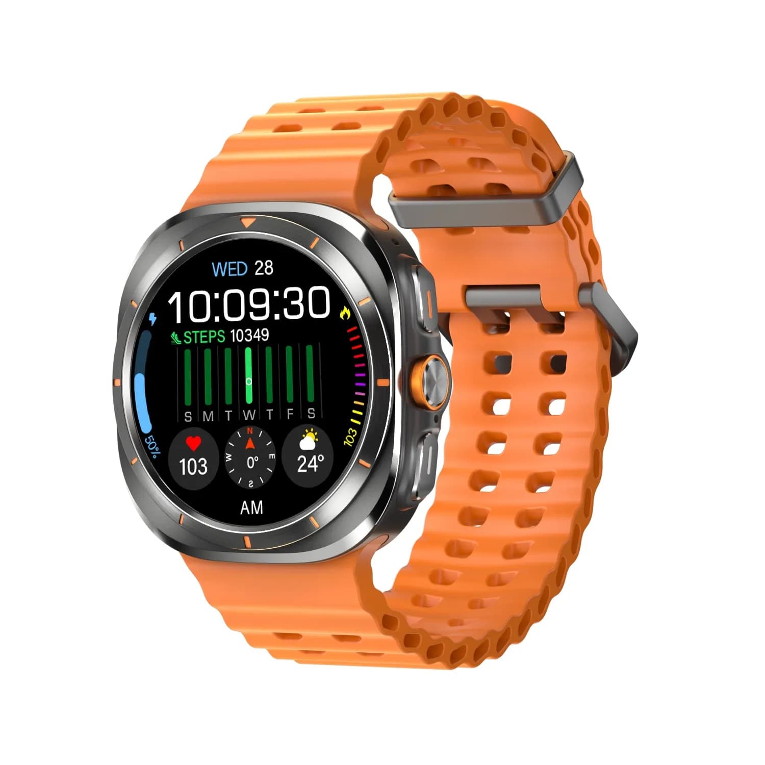 For Samsung 7 Ultra GPS Compass NFC Smart Watch Outdoor Sports Man AMOLED BT Call IP68 Galaxy 6 Upgraded Smartwatch