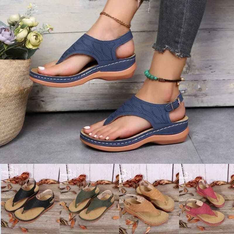 New Roman Style Buckle Belt Female Breathable Women Sandals Summer Open Toe Platform Lightweight Shoes