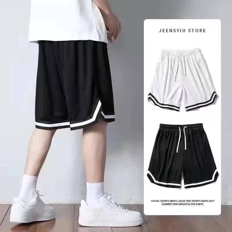 [BreezeMotion] Men's Basketball Shorts - Ice Silk Loose Fit | Trendy Casual Pants