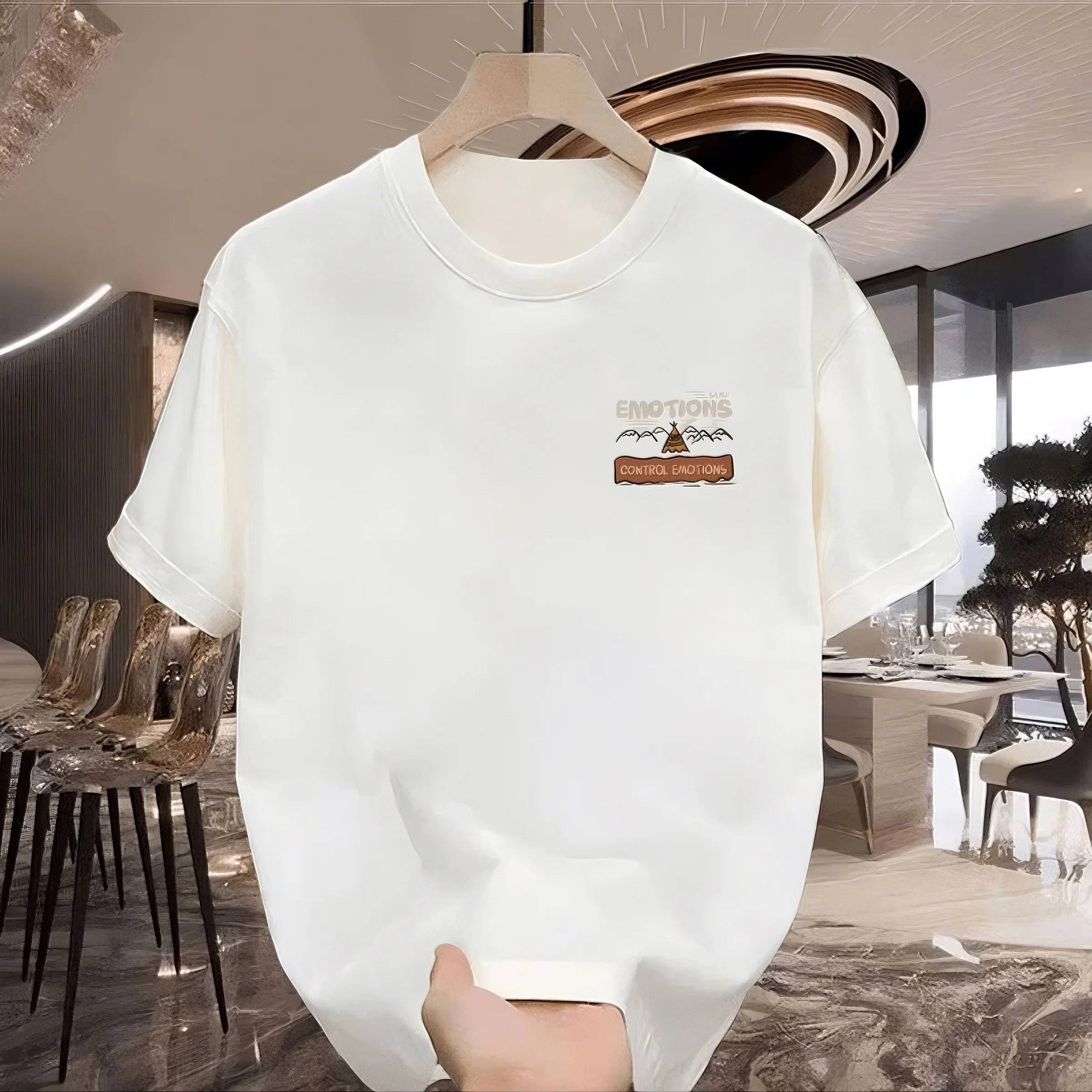 2025 Summer Loose Men And Women Pullover 100% Cotton Short Sleeve T-shirt
