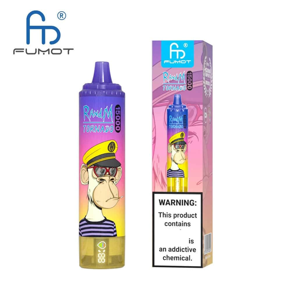 Cigarette électronique jetable 15 000 bouffées avec e-liquide 20 ml, RandM Tornado 15 000 bouffées, cigarette électronique rechargeable pour u