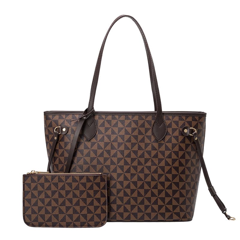 Women's fashion new style windmill pattern portable shoulder bag large capacity two-piece set mother and daughter bag