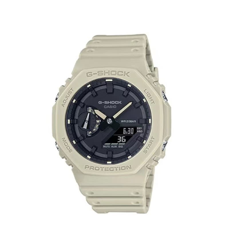 Montres de luxe pour femmes, dégradé de couleurs arc-en-ciel, transparentes, sport, multifonctions, pointeur lumineux, haut de gamme, GA-2100SRS-7A