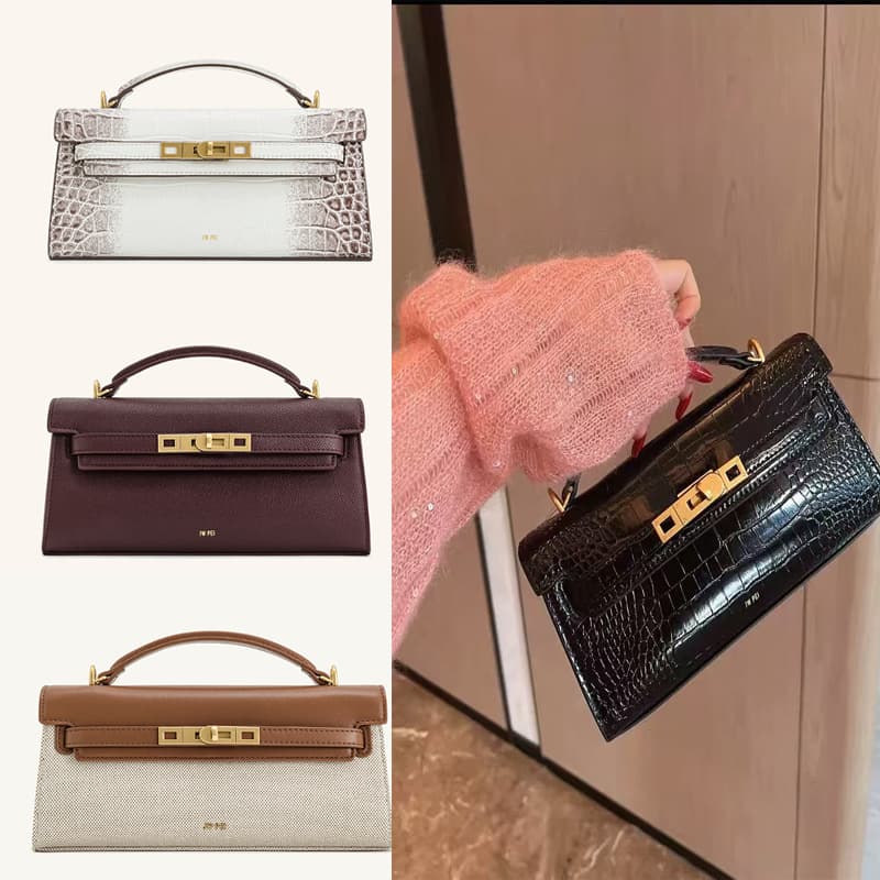 JW PEI Noor Women's Handbag High-End Crossbody Bag With Crocodile Pattern Kelly Style New 2T273