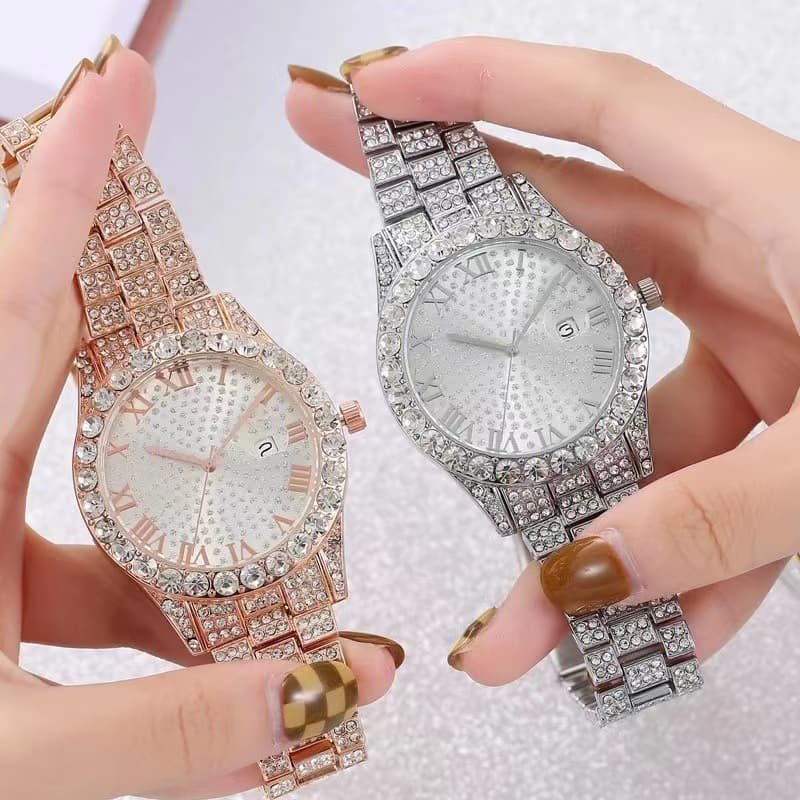 Watches Factory Large Diamond Women's Watch Large Circle Diamond Quartz Watch Diamond Large Dial Watch Wome