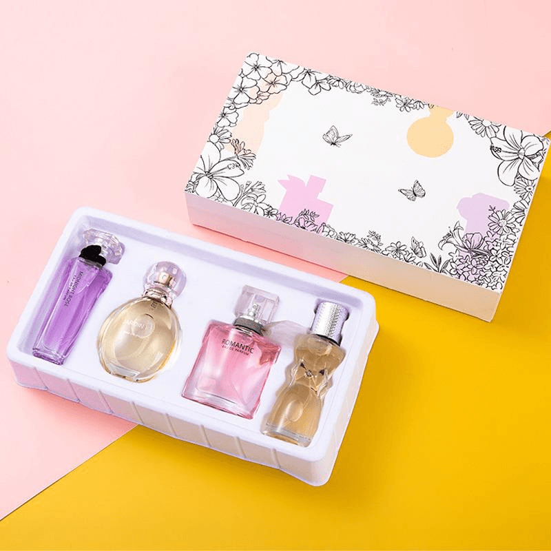2024 New Perfume Women's Gift Box Set Fresh and Lasting Fragrance Light Fragrance Flower and Fruit Fragrance Women's Perfume Set Box