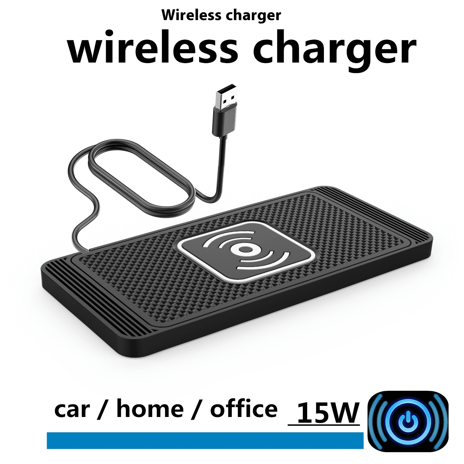 15W Intelligent Automatic Induction Car Wireless Charger, Suitable For Fast Charging Of Mobile Phones Such As Huawei, IPHONE, Samsung, Etc