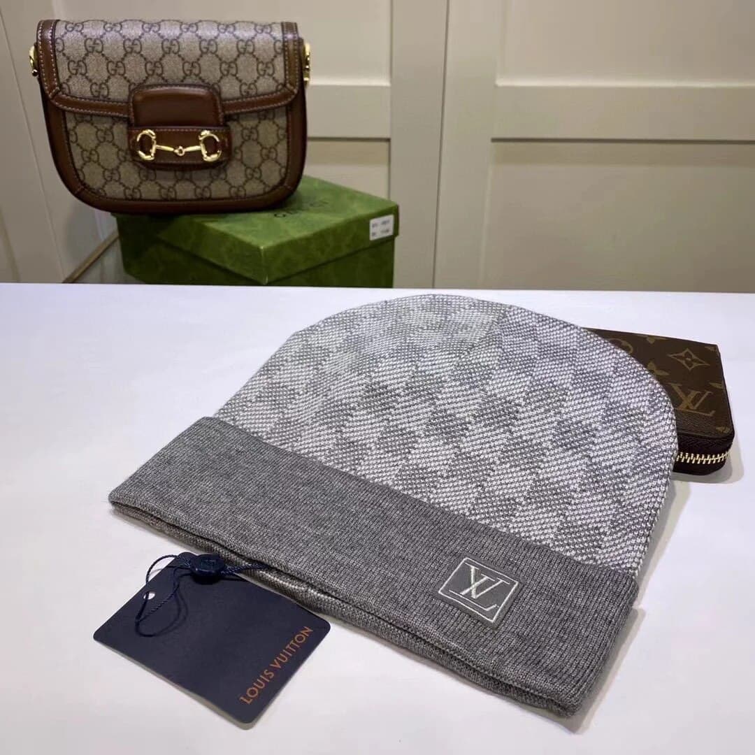 Élastique Louisv unisexe 5 couleurs hiver automne épais chapeau usine vente directe fil court chaud bonnets chapeau couleur unie hip hop chapeau d