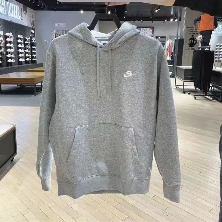 Veste classique chaude brodée à capuche Nike automne/hiver, style unisexe