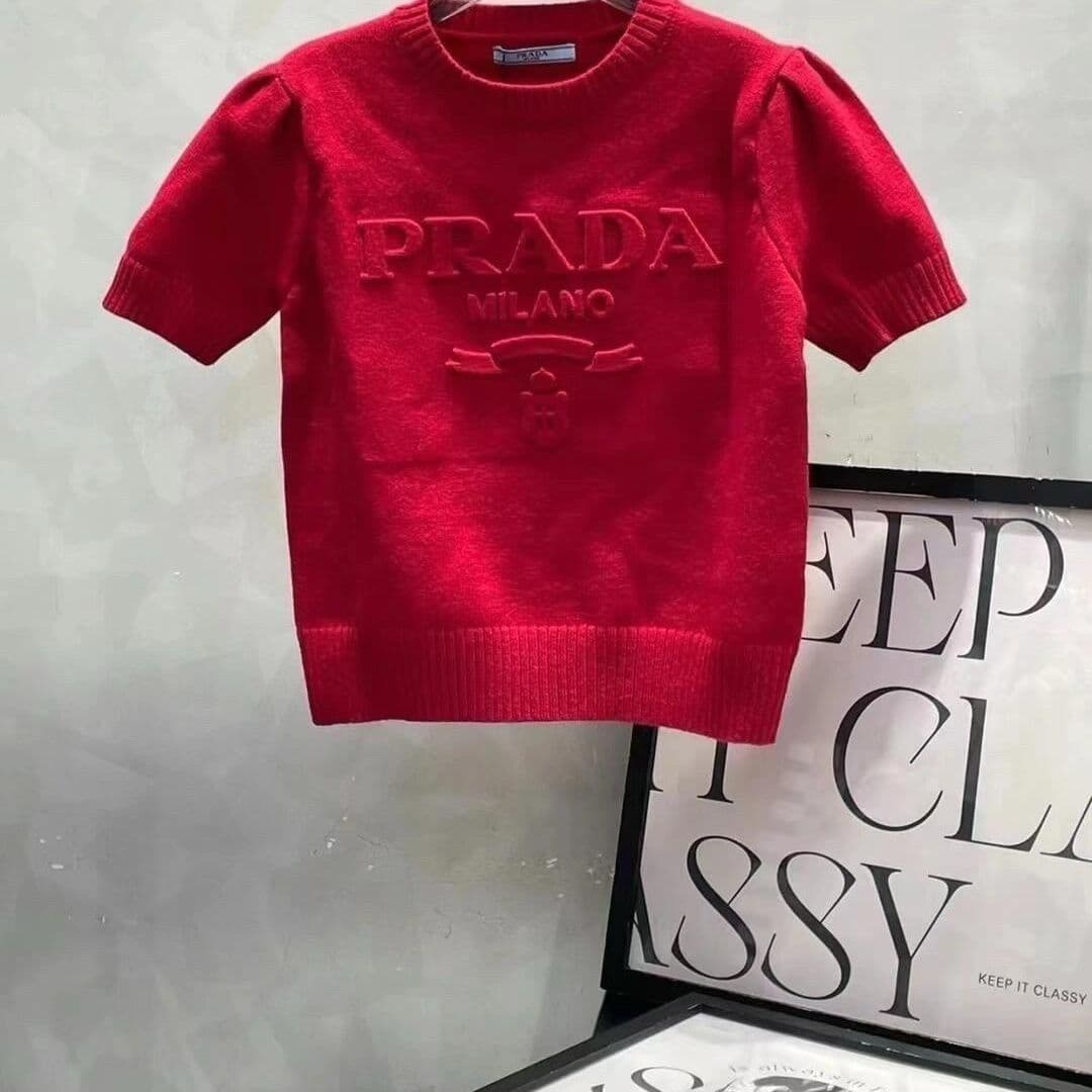 Pull à manches courtes et col rond en tricot à la mode, polyvalent et amincissant, nouvelle collection 2025