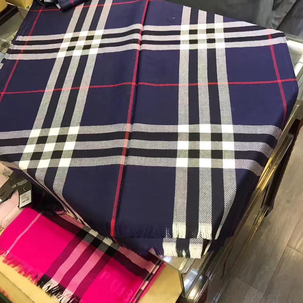 Écharpe d'hiver rose pour femme, marque de luxe, classique, en treillis, douce, en cachemire, châle, pashmina